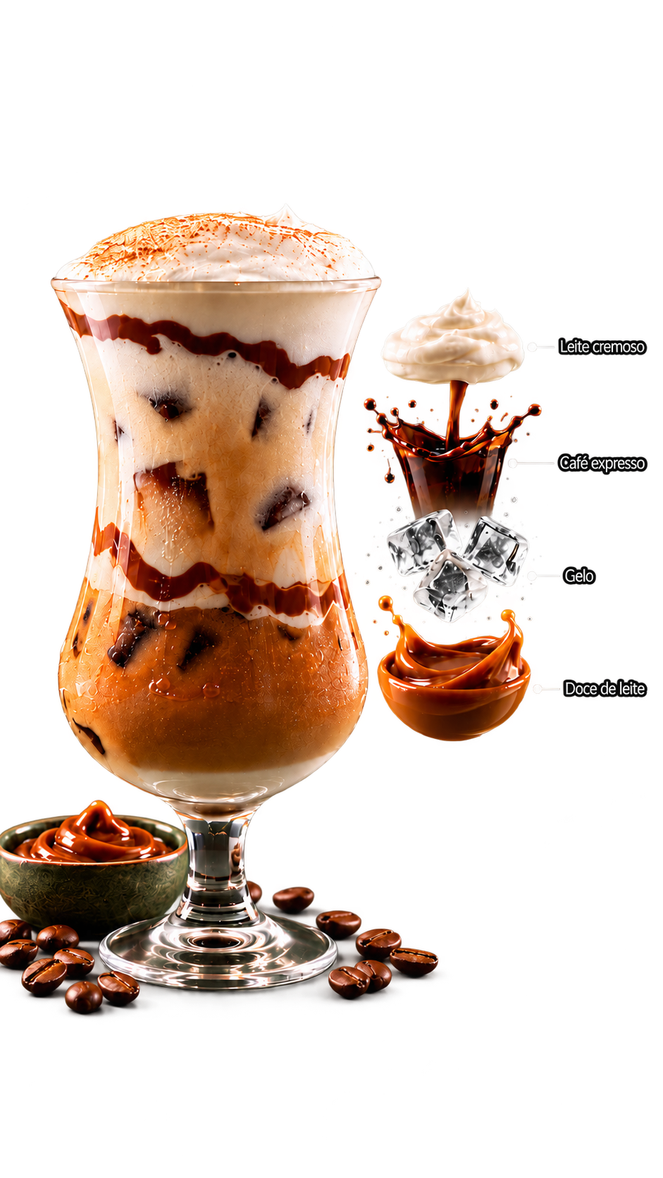 Café Gelado com Doce de Leite